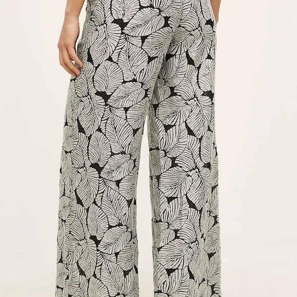 Anthropologie Palm Prints linen-mix pants - Picture 4 of 6